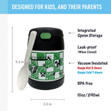 *NEW 2026* Thermos FUNtainer Stainless Steel 10oz/290mL Food Jar w/ Foldable Spoon - Minecraft