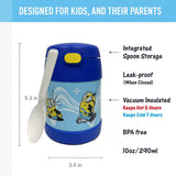 *NEW 2026* Thermos FUNtainer Stainless Steel 10oz/290mL Food Jar w/ Foldable Spoon - Minions