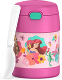 *NEW 2026* Thermos FUNtainer Stainless Steel 10oz/290mL Food Jar w/ Foldable Spoon, Disney Princess