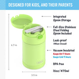 Thermos FUNtainer 470mL Stainless Steel Food Jar with S/S Spoon (F31101 Series)