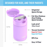 Thermos FUNtainer 470mL Stainless Steel Food Jar with S/S Spoon (F31101 Series)