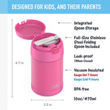 Thermos FUNtainer 470mL Stainless Steel Food Jar with S/S Spoon (F31101 Series)