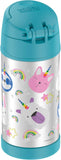 Thermos FUNtainer Stainless Steel 12oz/355mL Straw Bottle - Magical Unicorn