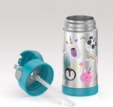 Thermos FUNtainer Stainless Steel 12oz/355mL Straw Bottle - Magical Unicorn