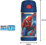 Thermos FUNtainer Stainless Steel 12oz/355mL Straw Bottle - Spiderman