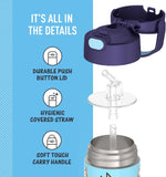 *NEW 2024* Thermos FUNtainer Stainless Steel 14oz/410mL Straw Bottle - Bluey (F40524BY6)