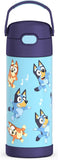 *NEW 2024* Thermos FUNtainer Stainless Steel 14oz/410mL Straw Bottle - Bluey (F40524BY6)