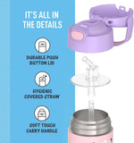 *NEW 2024* Thermos FUNtainer Stainless Steel 14oz/410mL Straw Bottle - Frozen (F40524FZ6)
