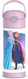 *NEW 2024* Thermos FUNtainer Stainless Steel 14oz/410mL Straw Bottle - Frozen (F40524FZ6)
