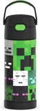 *NEW 2024* Thermos FUNtainer Stainless Steel 14oz/410mL Straw Bottle - Minecraft (F40524MI6)