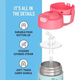 *NEW 2025* Thermos FUNtainer Stainless Steel 14oz/410mL Straw Bottle - Paw Patrol