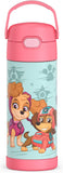 *NEW 2025* Thermos FUNtainer Stainless Steel 14oz/410mL Straw Bottle - Paw Patrol