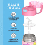 *NEW 2025* Thermos FUNtainer Stainless Steel 14oz/410mL Straw Bottle - Barbie