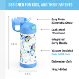 *NEW 2026* Thermos FUNtainer Stainless Steel 14oz/410mL Straw Bottle - Bluey