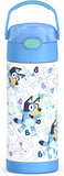 *NEW 2026* Thermos FUNtainer Stainless Steel 14oz/410mL Straw Bottle - Bluey