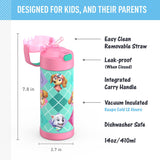 *NEW* Thermos FUNtainer Stainless Steel 14oz/410mL Straw Bottle - Paw Patrol