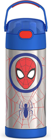 *NEW 2025* Thermos FUNtainer Stainless Steel 14oz/410mL Straw Bottle - Spiderman
