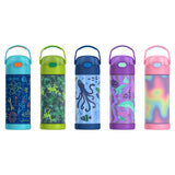 *NEW 2026* Thermos FUNtainer Stainless Steel 14oz/410mL Straw Bottle - Non-Licensed