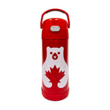 *NEW* Thermos FUNtainer Stainless Steel 14oz/410mL Straw Bottle - Canadian Series
