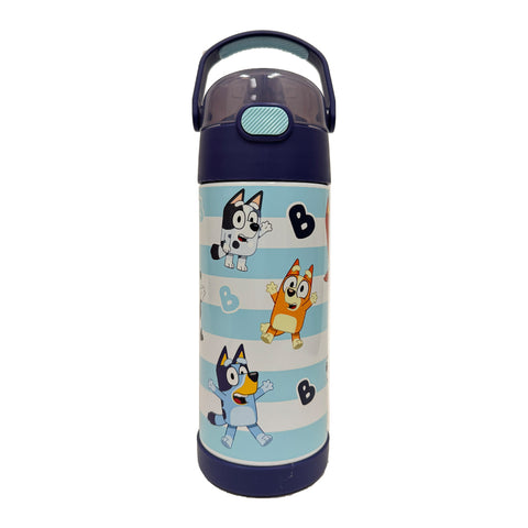 *NEW 2026* Thermos FUNtainer Stainless Steel 14oz/410mL Straw Bottle - Bluey