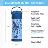 *NEW 2026* Thermos FUNtainer Stainless Steel 14oz/410mL Straw Bottle - Non-Licensed (Copy)