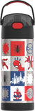 *NEW 2026* Thermos FUNtainer Stainless Steel 14oz/410mL Straw Bottle - Spiderman