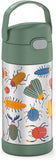 *NEW* Thermos FUNtainer Stainless Steel 12oz/355mL Straw Bottle - Non-Licensed