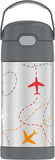 *NEW* Thermos FUNtainer Stainless Steel 12oz/355mL Straw Bottle - Non-Licensed