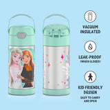 Thermos FUNtainer Stainless Steel 12oz/355mL Straw Bottle - Disney Frozen