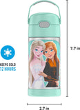 Thermos FUNtainer Stainless Steel 12oz/355mL Straw Bottle - Disney Frozen