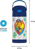 Thermos FUNtainer Stainless Steel 12oz/355mL Straw Bottle - Paw Patrol