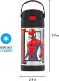 Thermos FUNtainer Stainless Steel 12oz/355mL Straw Bottle - Spider-man