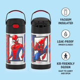 Thermos FUNtainer Stainless Steel 12oz/355mL Straw Bottle - Spider-man
