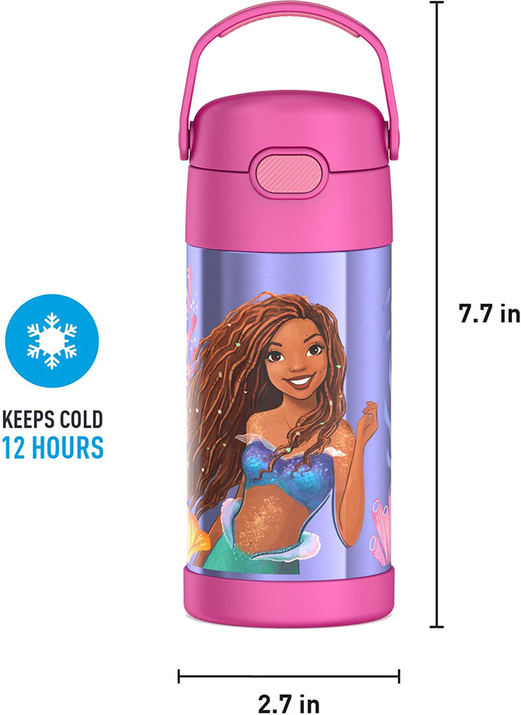 *NEW* Thermos FUNtainer Stainless Steel 12oz. Straw Bottle Little Me