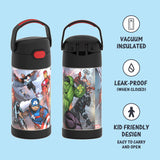 Thermos FUNtainer Stainless Steel 12oz. Straw Bottle - Marvel Avengers