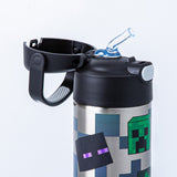 Thermos FUNtainer Stainless Steel 12oz/355mL Straw Bottle - Minecraft