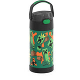 Thermos FUNtainer Stainless Steel 12oz/355mL Straw Bottle - Minecraft