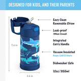 Thermos FUNtainer Stainless Steel 12oz/355mL Straw Bottle - Non-Licensed