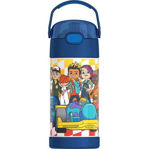 Thermos FUNtainer Stainless Steel 12oz/355mL Straw Bottle - Hot Wheels