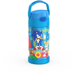 Thermos FUNtainer Stainless Steel 12oz/355mL Straw Bottle - Sonic the Hedgehog
