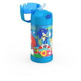 Thermos FUNtainer Stainless Steel 12oz/355mL Straw Bottle - Sonic the Hedgehog