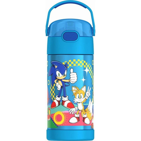 Thermos FUNtainer Stainless Steel 12oz/355mL Straw Bottle - Sonic the Hedgehog