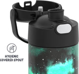 THERMOS FUNTAINER 16oz/470mL Stainless Steel Vacuum Insulated Bottle with Wide Spout Lid (Galaxy Series)