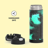 THERMOS FUNTAINER 16oz/470mL Stainless Steel Vacuum Insulated Bottle with Wide Spout Lid (Galaxy Series)