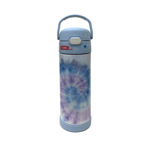 THERMOS FUNTAINER 16oz/470mL Stainless Steel Vacuum Insulated Bottle with Wide Spout Lid (Tie Dye)