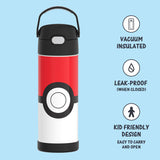 *NEW* THERMOS FUNTAINER 16oz/470mL Stainless Steel Vacuum Insulated Bottle with Wide Spout Lid, Pokemon