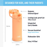 *NEW 2025* Thermos FUNtainer Stainless Steel 16oz/470mL Bottle with Spout (F42100 Series)