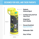 *NEW 2024* THERMOS FUNTAINER 16oz/470mL Stainless Steel Vacuum Insulated Bottle with Spout Lid, Graffiti