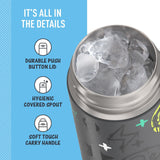 *NEW 2024* THERMOS FUNTAINER 16oz/470mL Stainless Steel Vacuum Insulated Bottle with Spout Lid, Graffiti