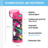 *NEW 2024* THERMOS FUNTAINER 16oz/470mL Stainless Steel Vacuum Insulated Bottle with Spout Lid, Graffiti